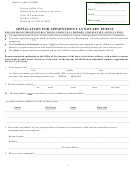 Application For Appointment As Notary Public