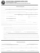 Form Ds/de 76 - Notary Public Commission Application Form With Memorandum
