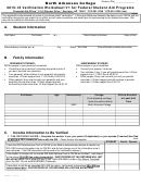 2015-16 Verification Worksheet V1 For Federal Student Aid Programs