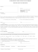 Request For Mediation And Order (family Law Case)