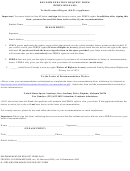 Recommendation Request Form (ferpa Release)