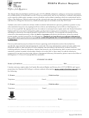 Ferpa Waiver Request