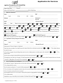 Apd - Application For Services Form