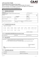 Caas (ame) 19 - Application Form For Aircraft Maintenance Engineer Examination