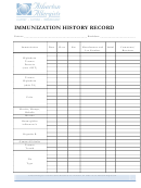 Immunization History Record