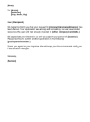 Company Request Rejection Letter Template