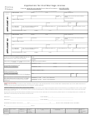 Application For Civil Marriage License