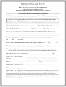 Medical Excuse Form