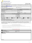 Pre Authorization Form