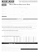 Doggie Daycare Enrollment Form Printable pdf