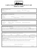 Caring For Kids Private Home Daycare Medical Form