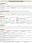 Dog Daycare Application Form