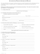 Form Cut6556-1e - Bcbs Authorization Form For Information Release