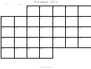November 2016 Monthly Calendar Template