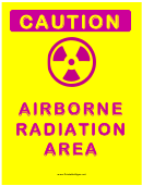 Caution Airborne Radiation