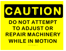 Caution Machinery