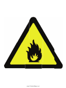 Caution Fire Sign