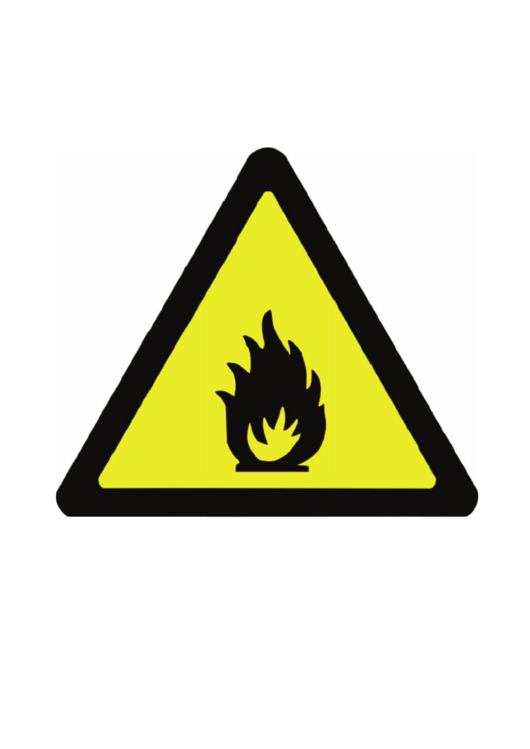 Caution Fire Sign Printable pdf