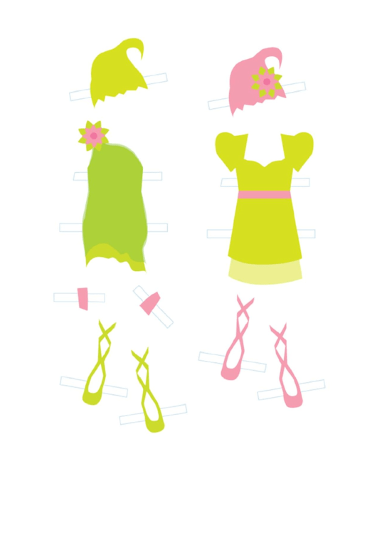 Paper Doll Clothes Template Printable pdf