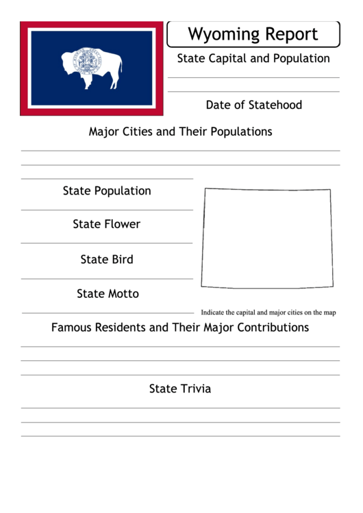 State Research Report Template - Wyoming
