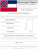 State Research Report Template - Mississippi