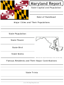State Research Report Template - Maryland