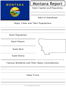 State Research Report Template - Montana