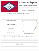 State Research Report Template - Arkansas