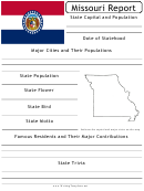State Research Report Template - Missouri