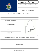 State Research Report Template - Maine