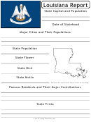 State Research Report Template - Louisiana