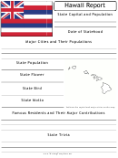 State Research Report Template - Hawaii