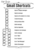 Gmail Keyboard Shortcuts Cheat Sheet