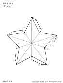 3d 6 Inch Star Template