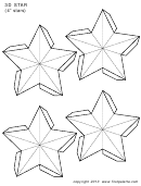 3d 4 Inch Star Template