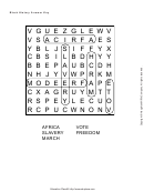 Black History Puzzle Answer Form