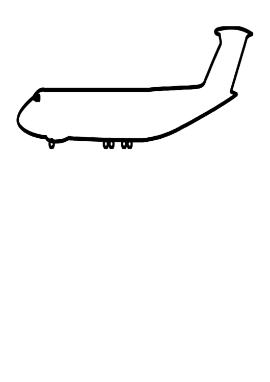Airplane Coloring Sheet