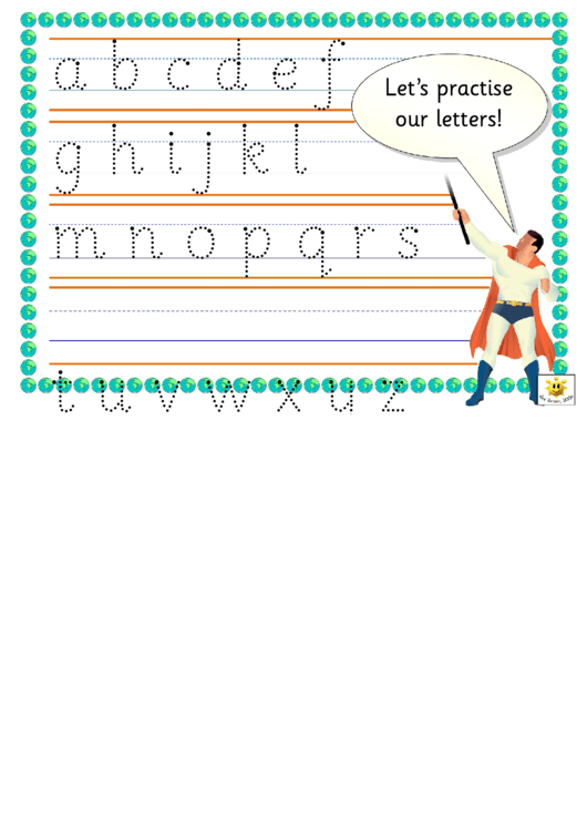 Alphabet Chart Printable pdf