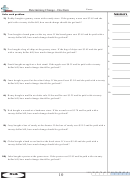 Determining Change - One Item Worksheet