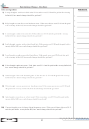 Determining Change - One Item Worksheet