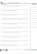 Determining Change - One Item Worksheet