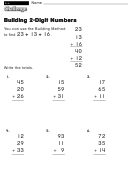 Building 2-digit Numbers - Challenge Math Worksheet With Answer Key