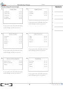 Determining Change Worksheet