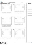 Determining Change Worksheet