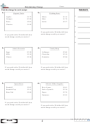 Determining Change Worksheet