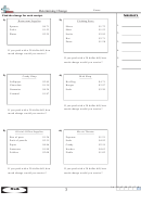 Determining Change Worksheet