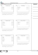 Determining Change Worksheet