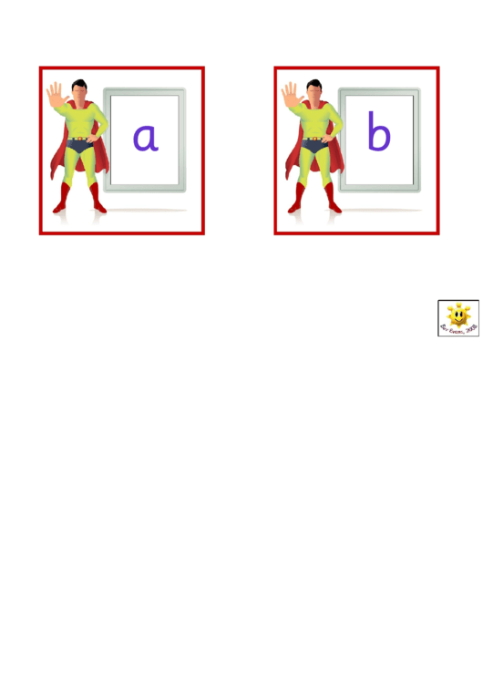 Alphabet Templates - Superhero Printable pdf