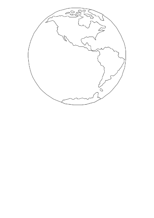 Coloring Sheet - Earth Printable pdf