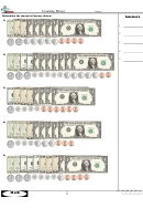 Counting Money Worksheets Printable pdf